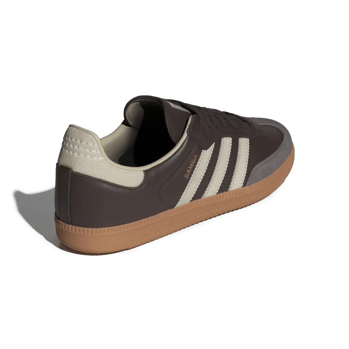 Adidas Men's Samba OG Brown/Putty Grey/Gold Metallic - Image 4