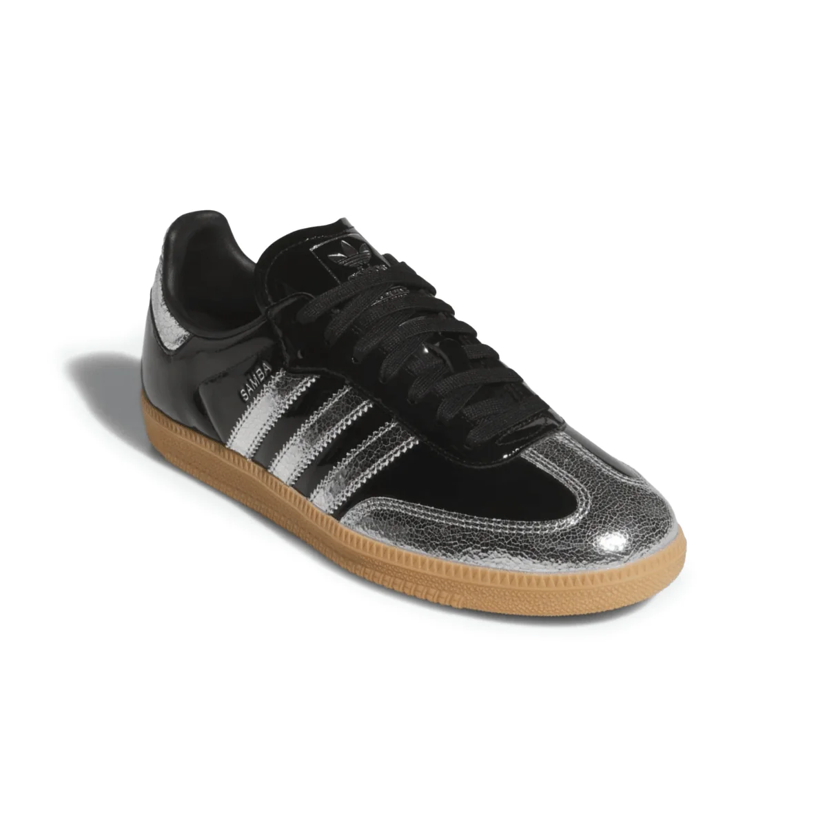 Adidas Men's Samba OG Core Black/Silver Metallic/Gum - Image 2