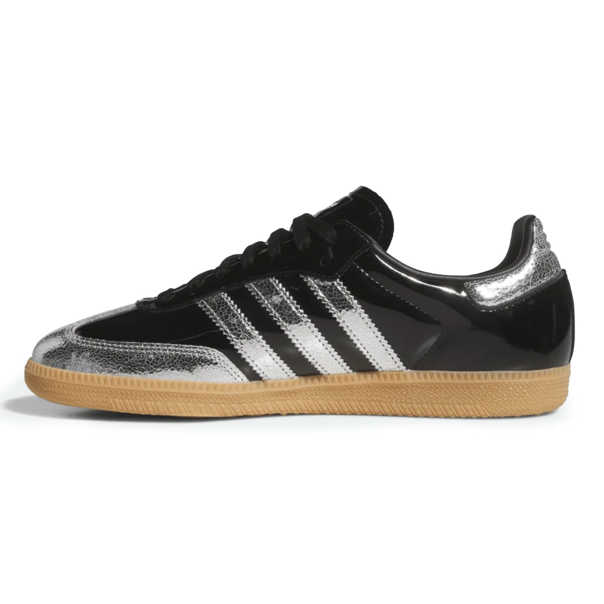 Adidas Men's Samba OG Core Black/Silver Metallic/Gum - Image 3