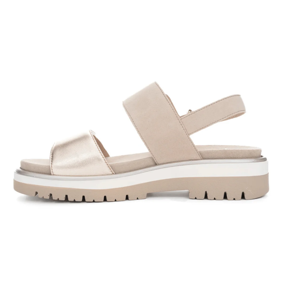 Ara Women's Marbella Sand Metallic Leather - Image 3