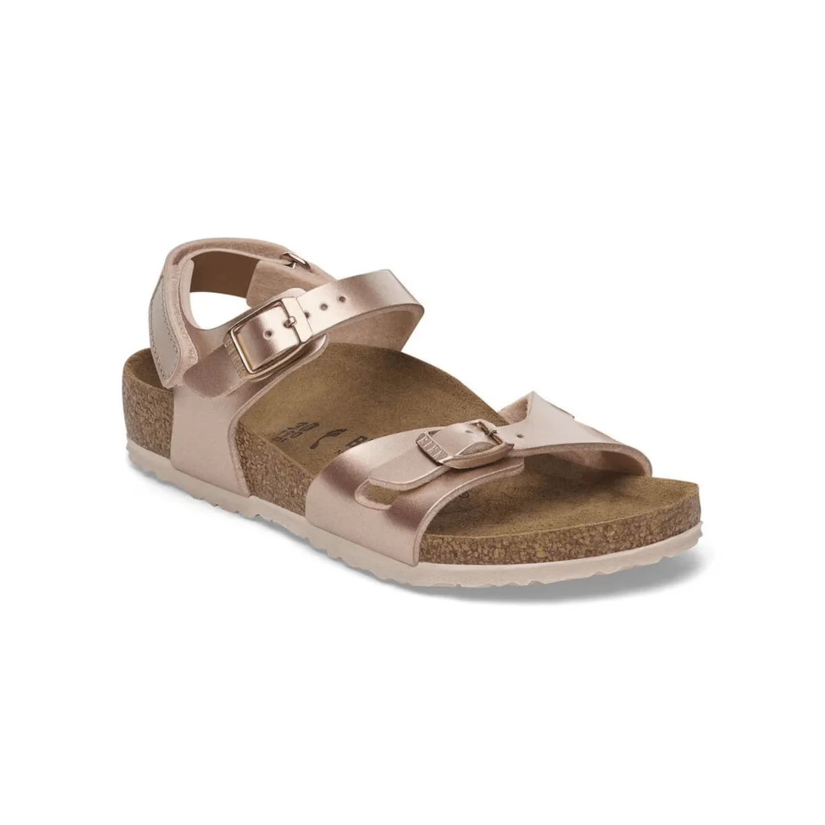 Birkenstock Girls Rio Birko-Flor Electric Metallic Copper - Image 2