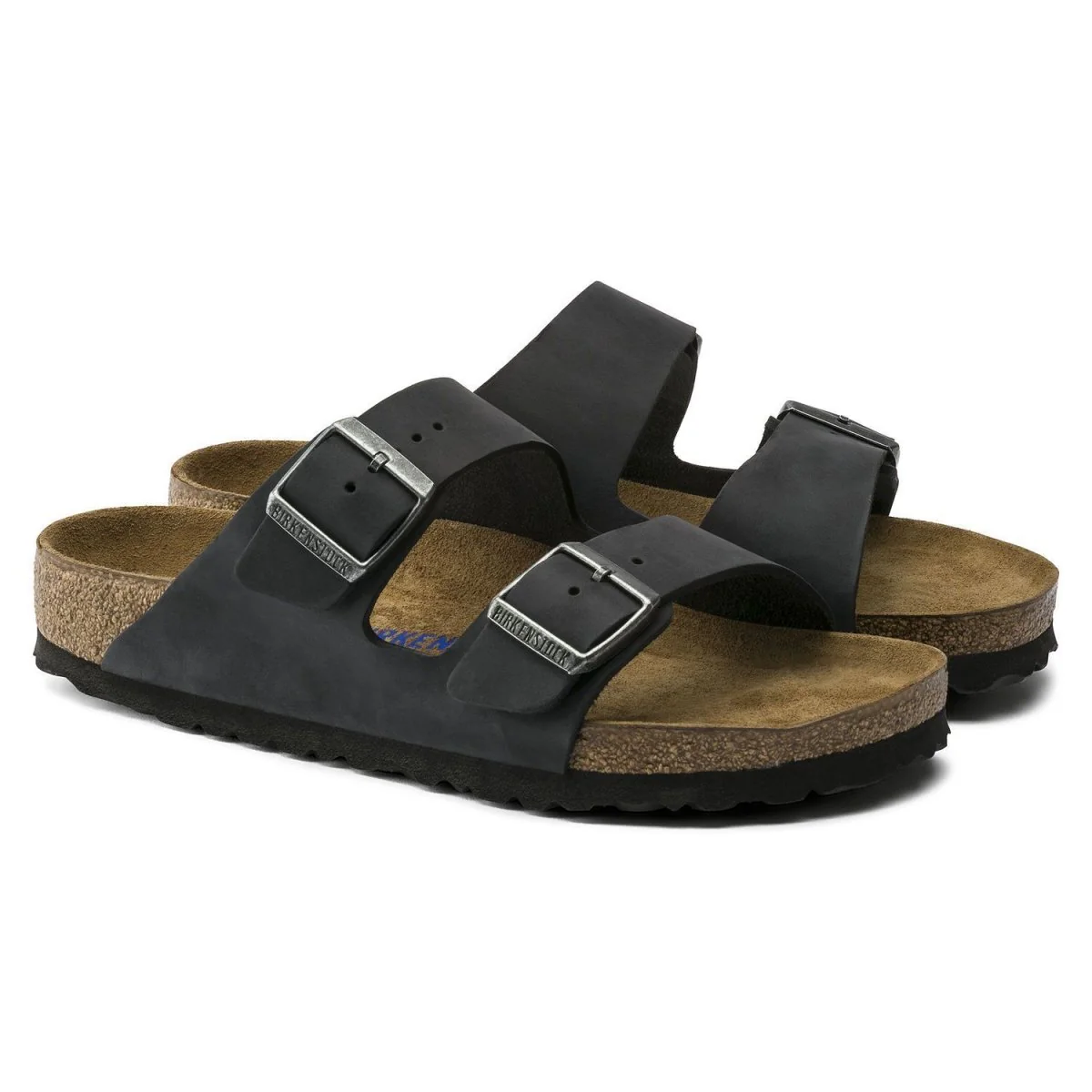 Birkenstock Men's Arizona Soft Footbed Black Oiled Leather - Image 3