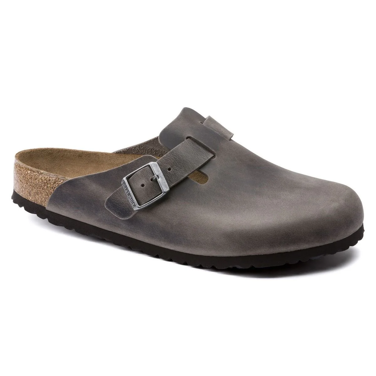 Birkenstock Men's Boston Soft Footbed Iron Oiled Leather - Image 2