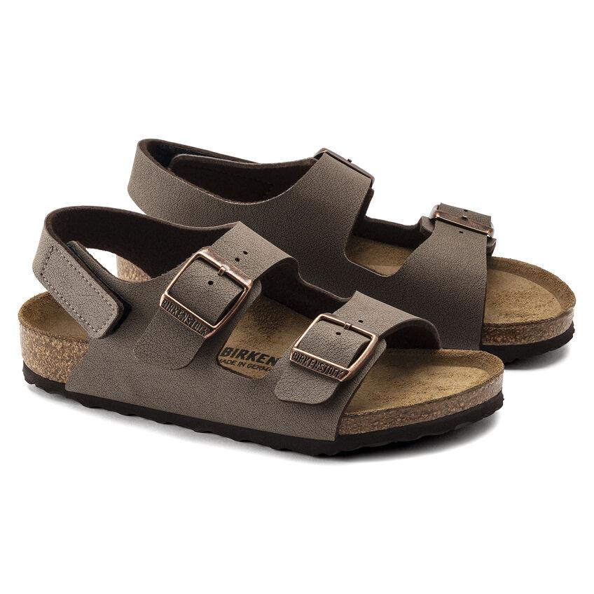 Birkenstock GS (Grade School) Milano Mocha Nubuck Velcro - Image 3