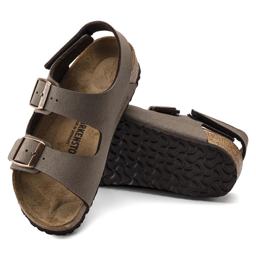 Birkenstock GS (Grade School) Milano Mocha Nubuck Velcro - Image 4