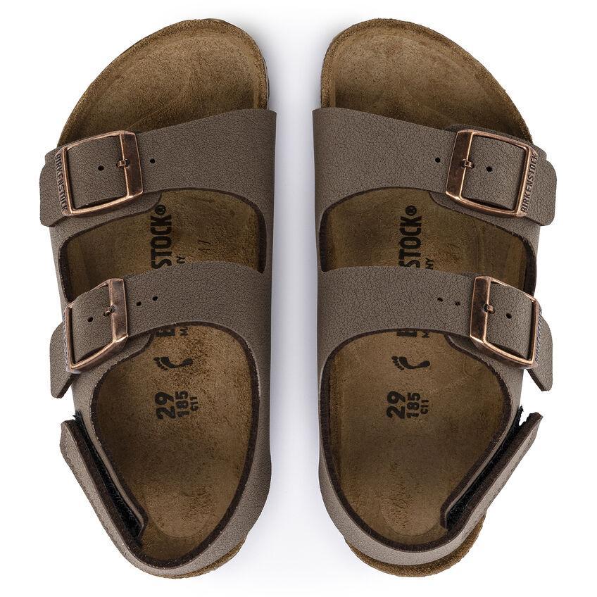 Birkenstock GS (Grade School) Milano Mocha Nubuck Velcro - Image 6