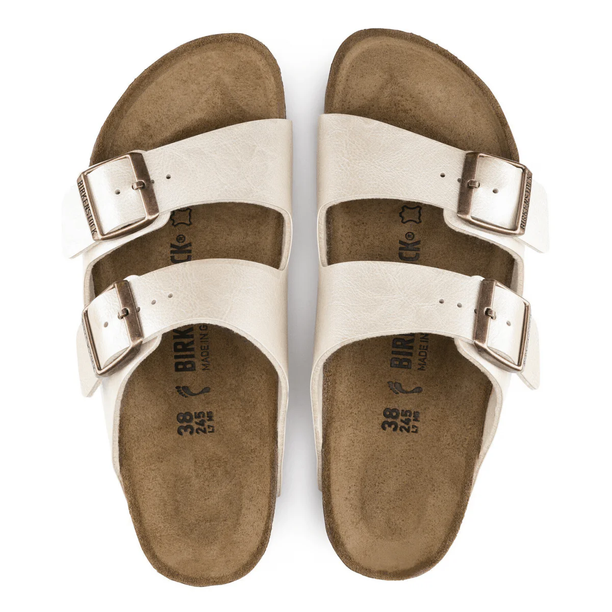 Birkenstock Women's Arizona Birko-Flor Graceful Pearl White - Image 5