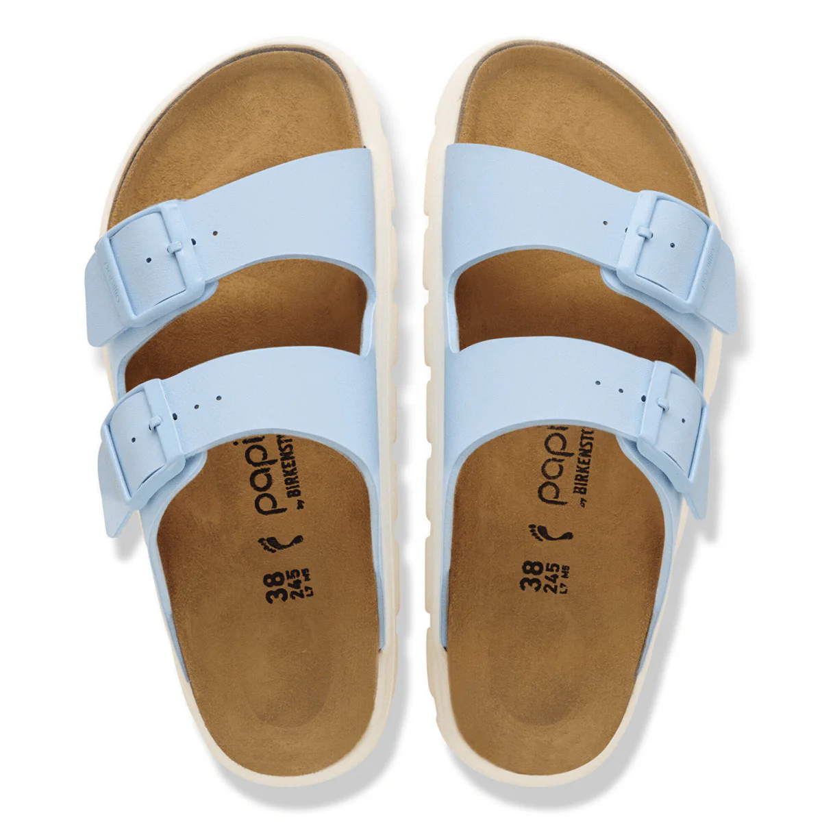 Birkenstock Women's Arizona Chunky Birko-Flor Baby Blue - Image 5