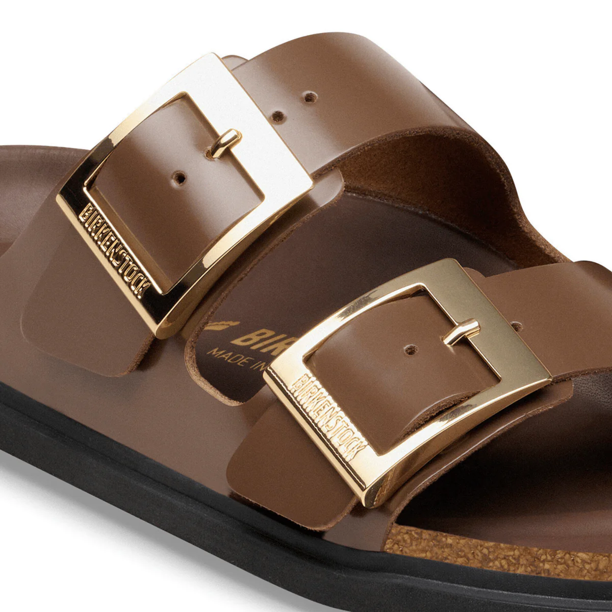 Birkenstock Women's Arizona Droplet High Shine Carafe Leather - Image 4