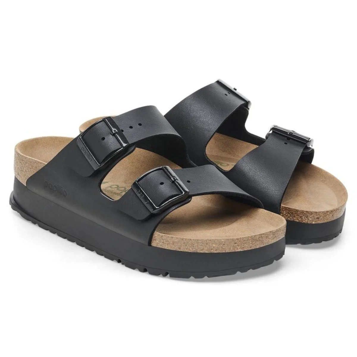 Birkenstock Women's Arizona Flex Platform Birko-Flor Black - Image 3