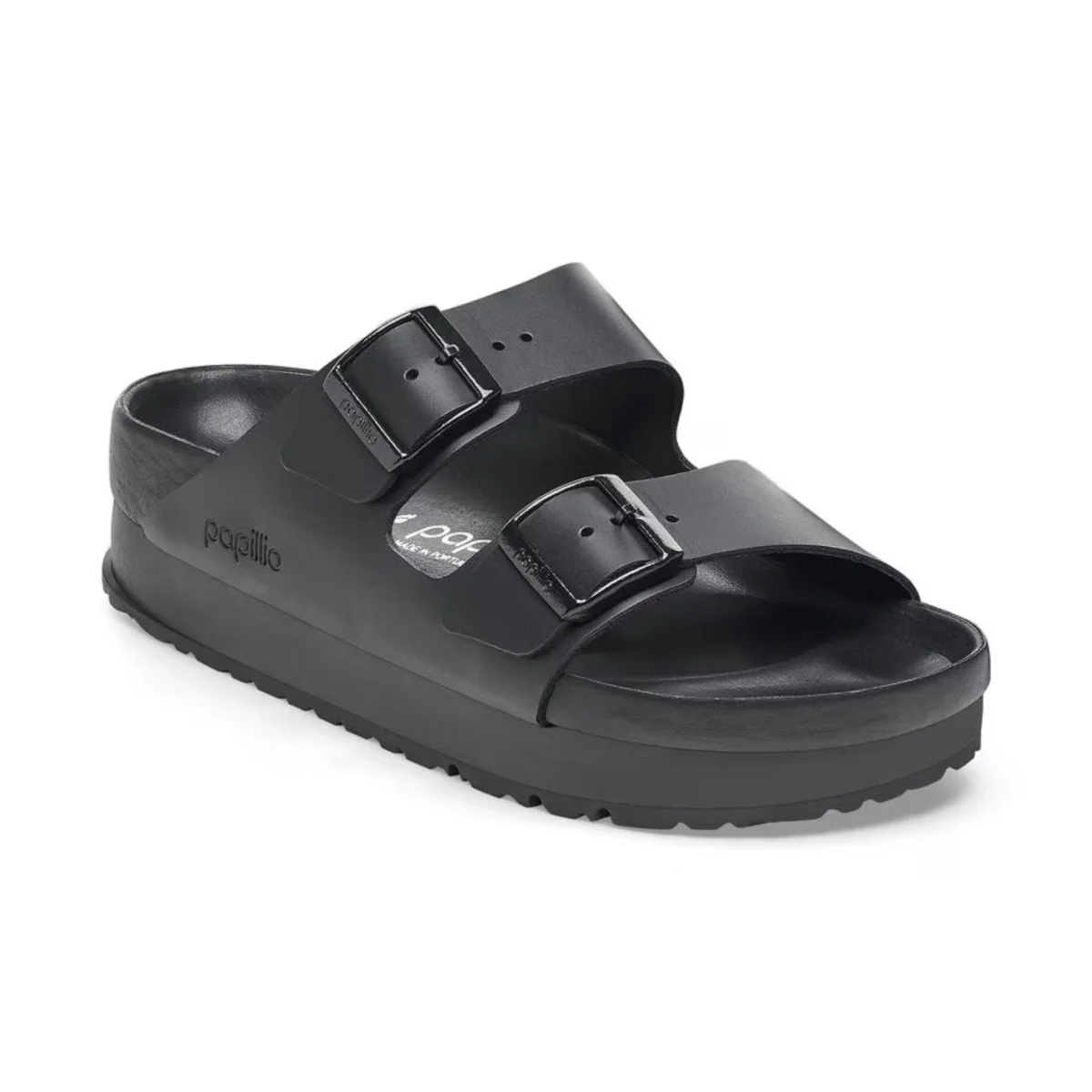 Birkenstock Women's Arizona Flex Platform Leather Black - Image 2