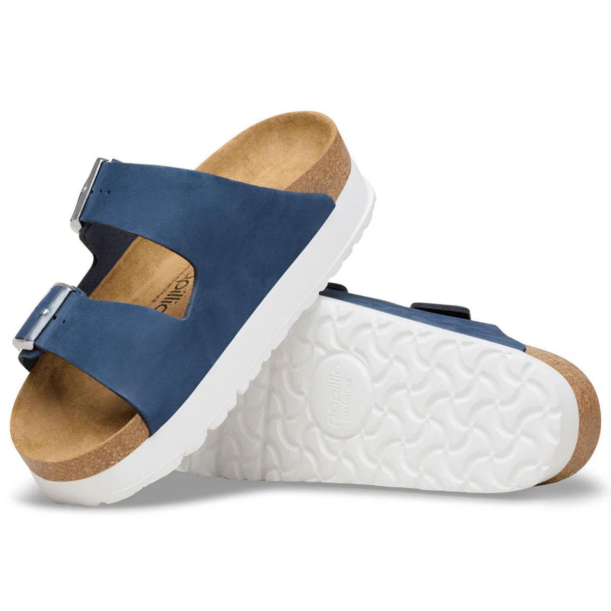Birkenstock Women's Arizona Flex Platform Navy Nubuck - Image 6