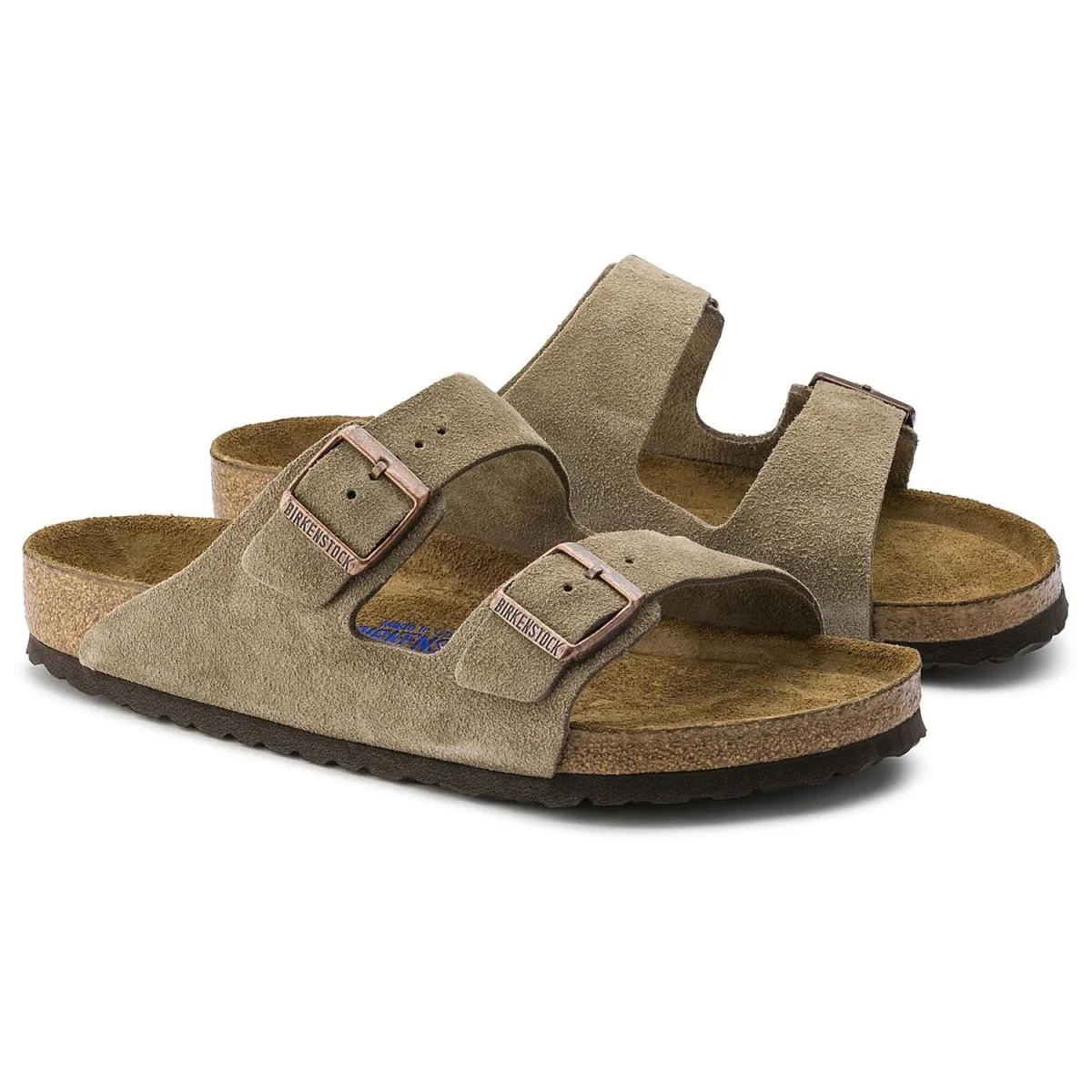 Birkenstock Women's Arizona Soft Footbed Taupe Suede - Image 3