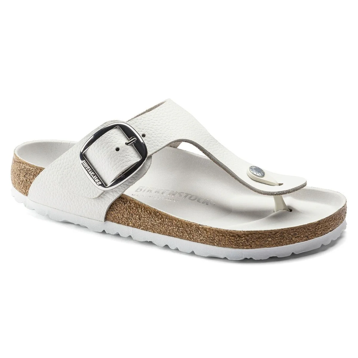 Birkenstock Women's Gizeh Big Buckle White Leather - Image 6