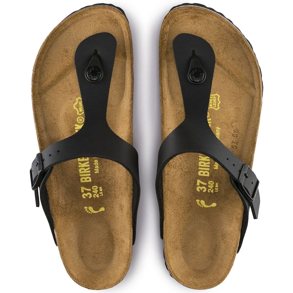 Birkenstock Women's Gizeh Black Birko-Flor - Image 4