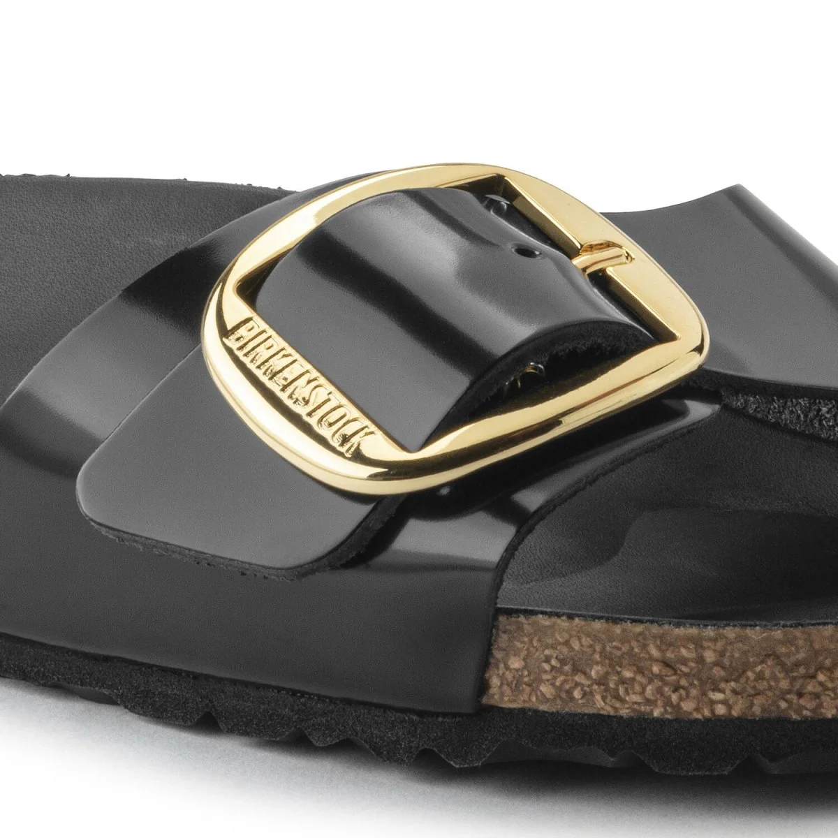 Birkenstock Women's Madrid Big Buckle High Shine Black Leather - Image 3
