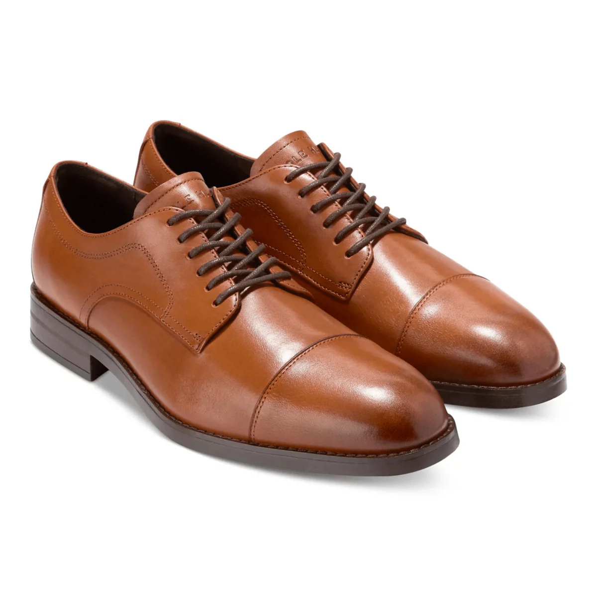 Cole Haan Men's Harmon Grand Cap Toe Oxford British Tan/Dark Brown Leather - Image 3