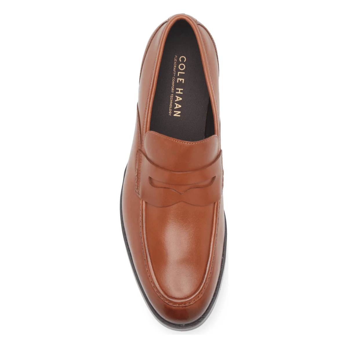 Cole Haan Men's Newmark Grand Penny Loafer British Tan/Dark Brown - Image 5