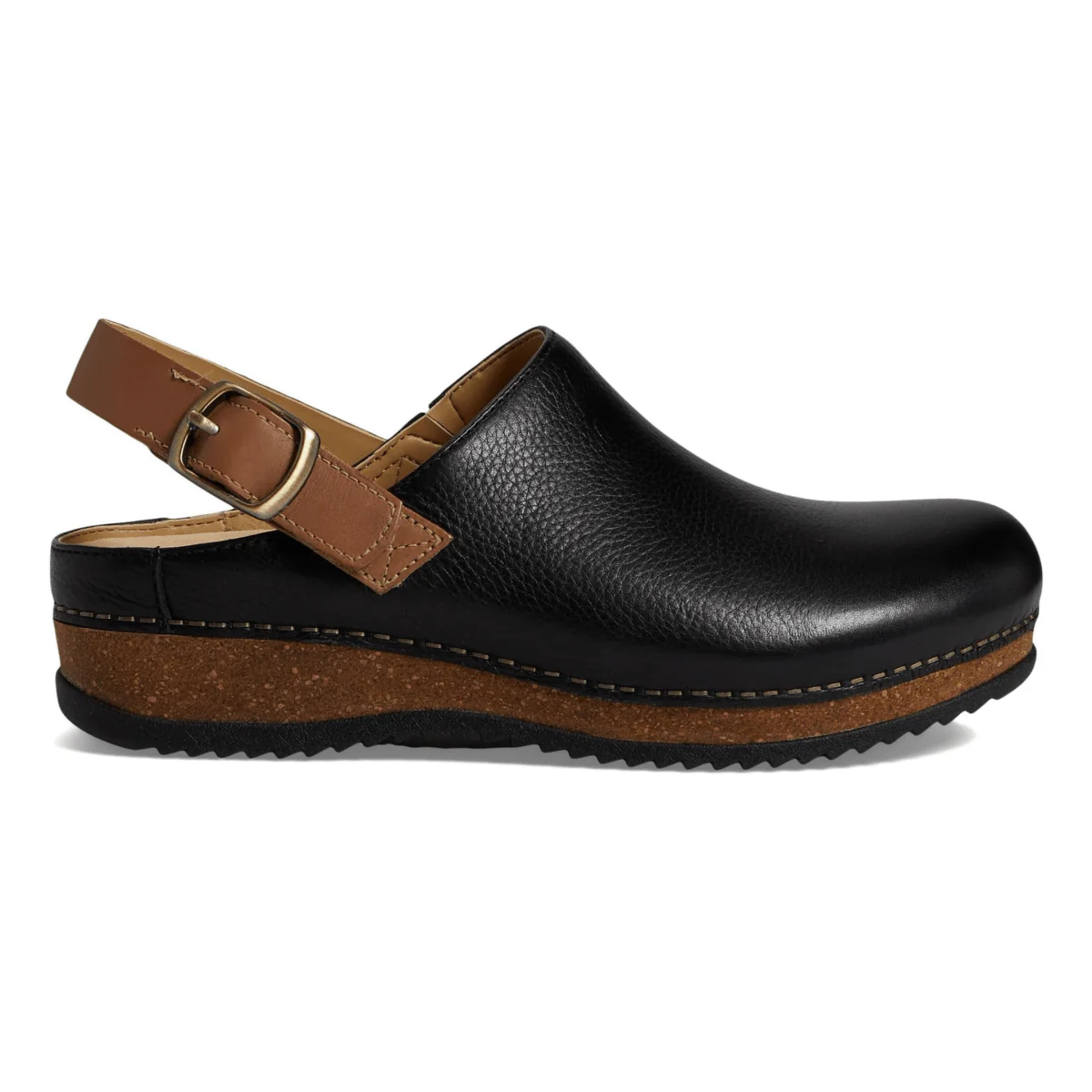 Dansko Women's Merrin Black Waxy Milled Mule