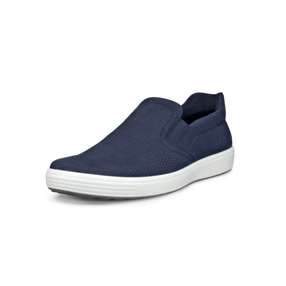 Ecco Men's Soft 7 Slip-On Marine Nubuck - Image 2