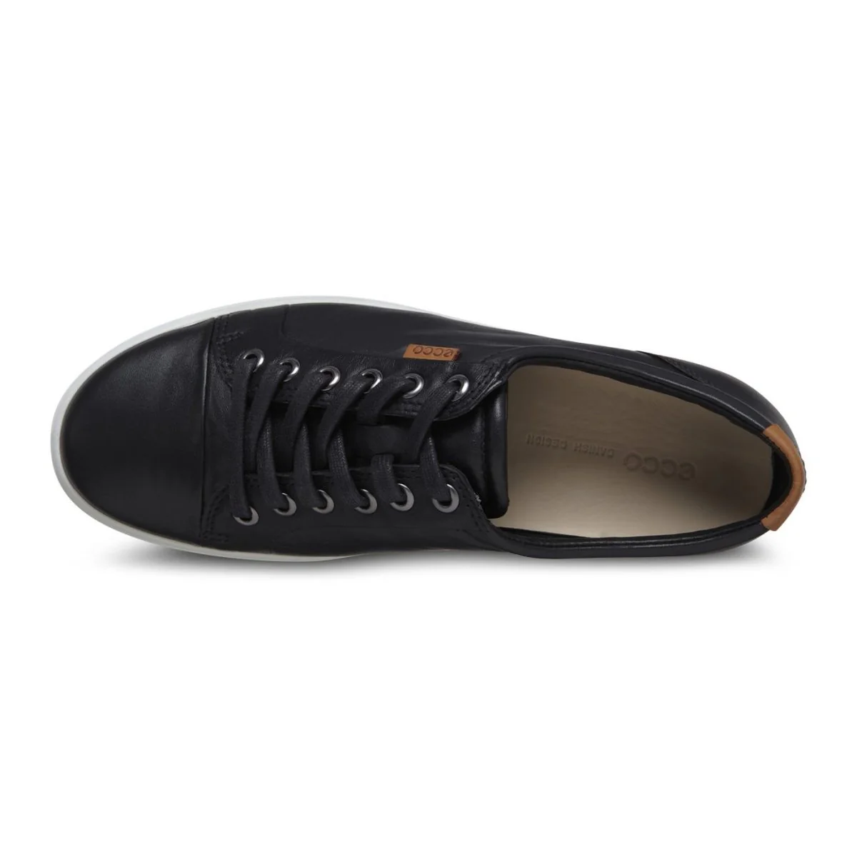 ECCO Women's 430003 Soft 7 Sneaker Black Leather - Image 6