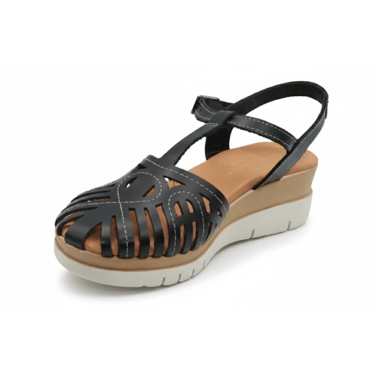 Eric Michael Women's Rose Black Leather - Image 3