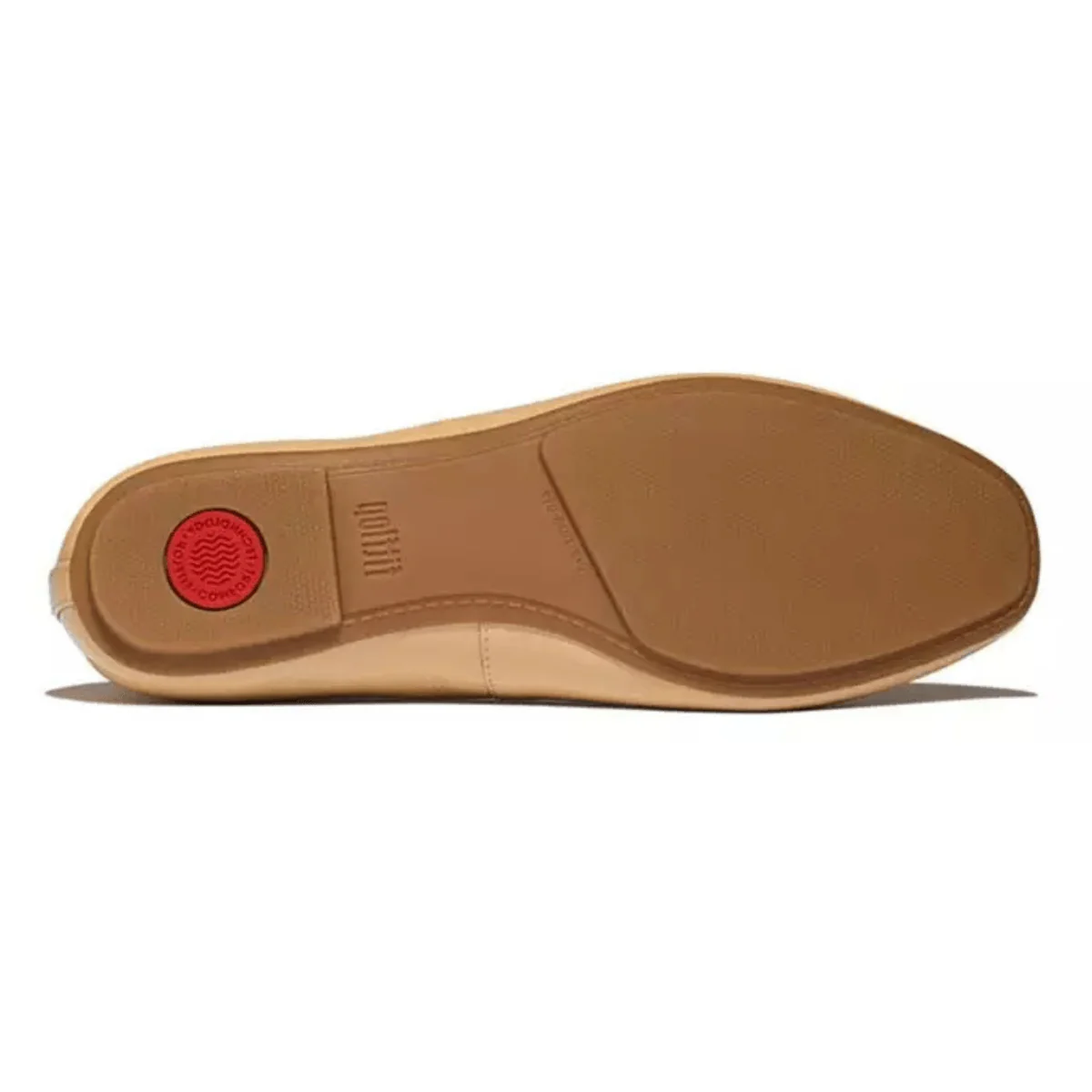 FitFlop Women's Delicato Bow Cappuccino Textured Patent Leather - Image 5
