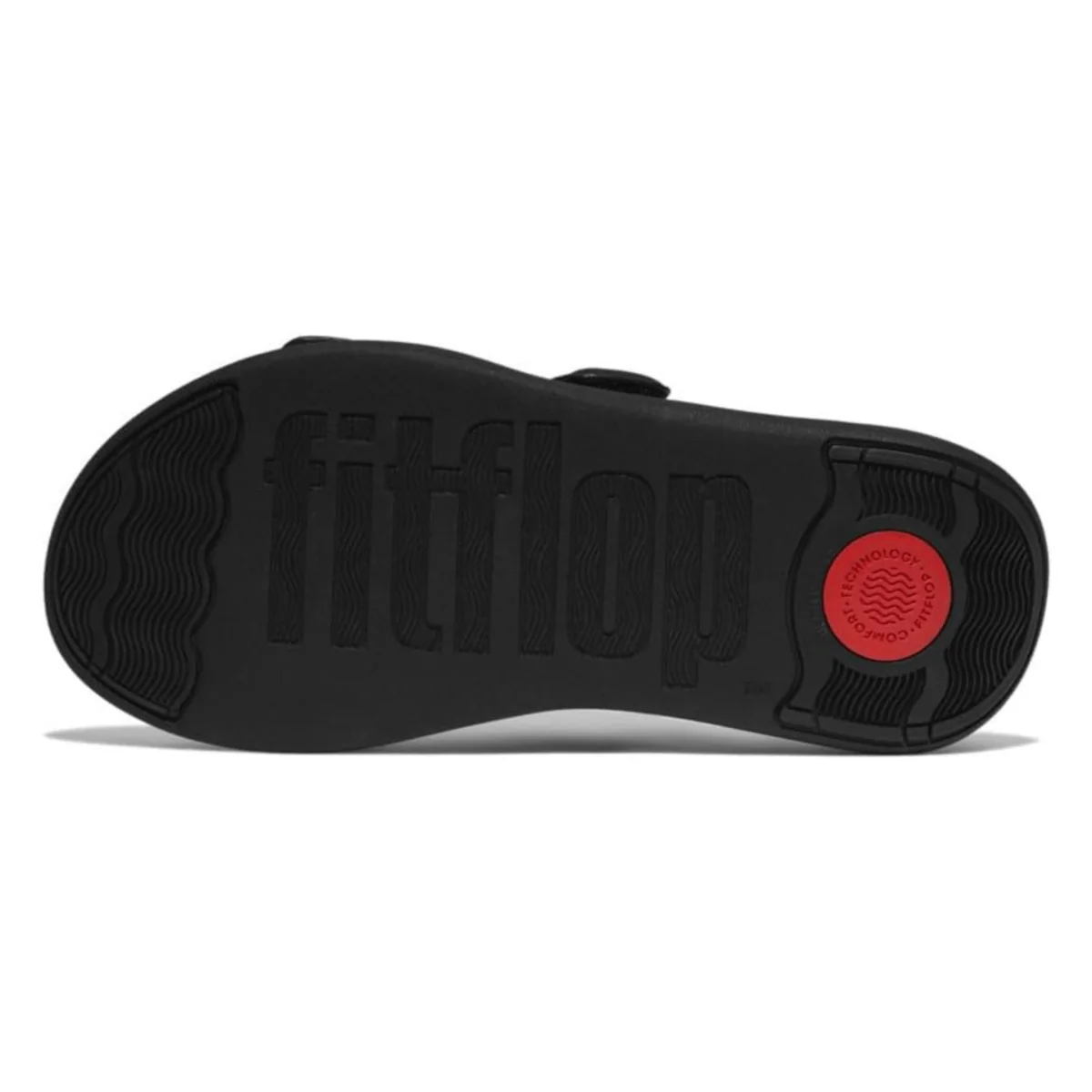 FitFlop Women's F-Mode GO Adjustable Two-Bar All Black - Image 5