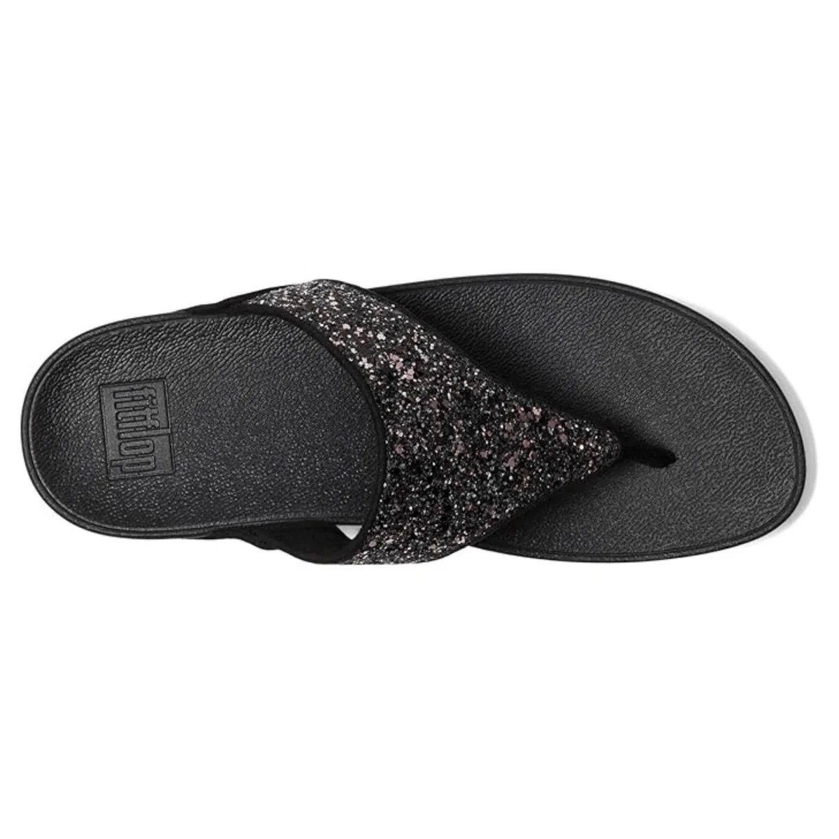 FitFlop Women's Lulu Glitter Toe-Post Black Multi - Image 5