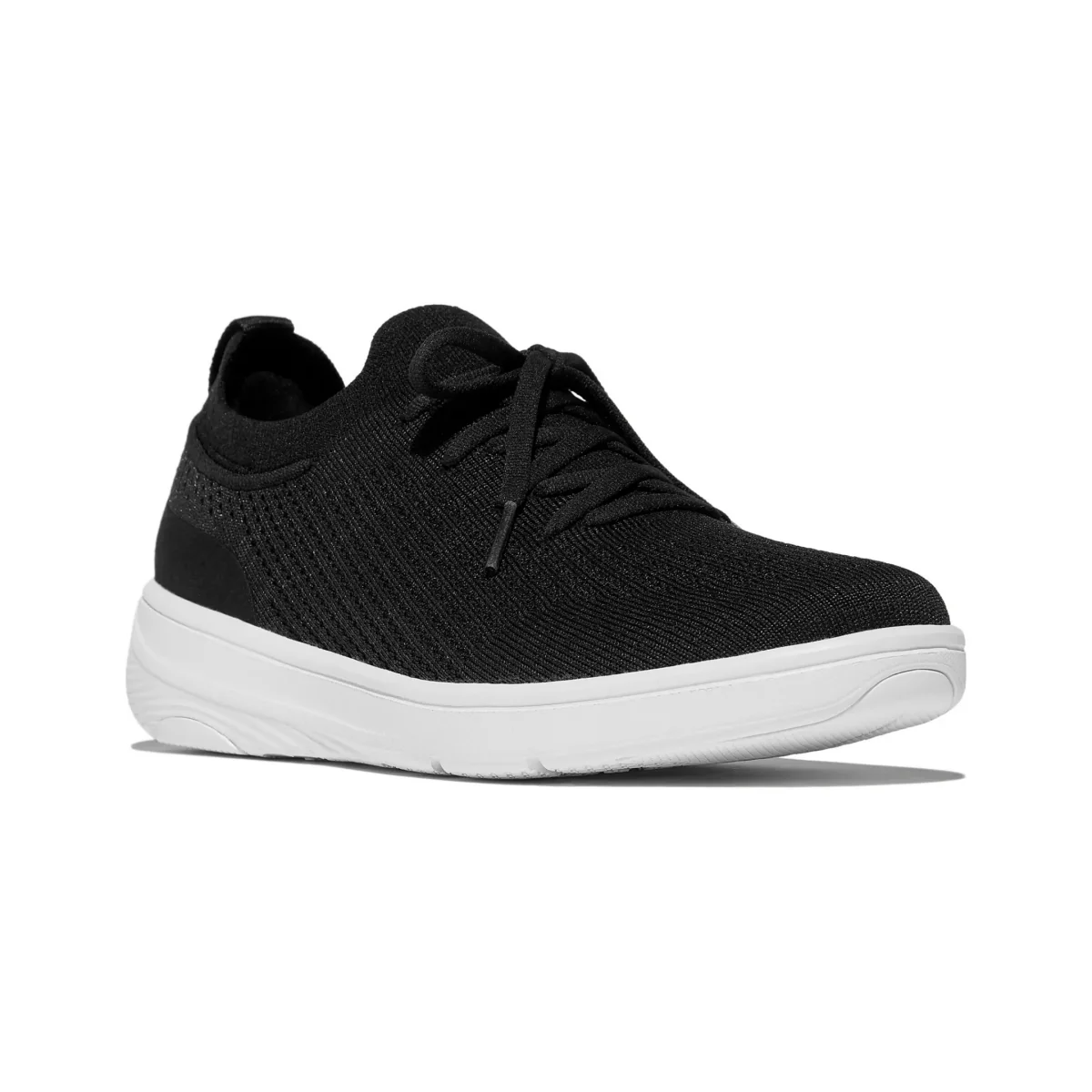 FitFlop Women's Super Q Knit Sneaker Black/White - Image 2