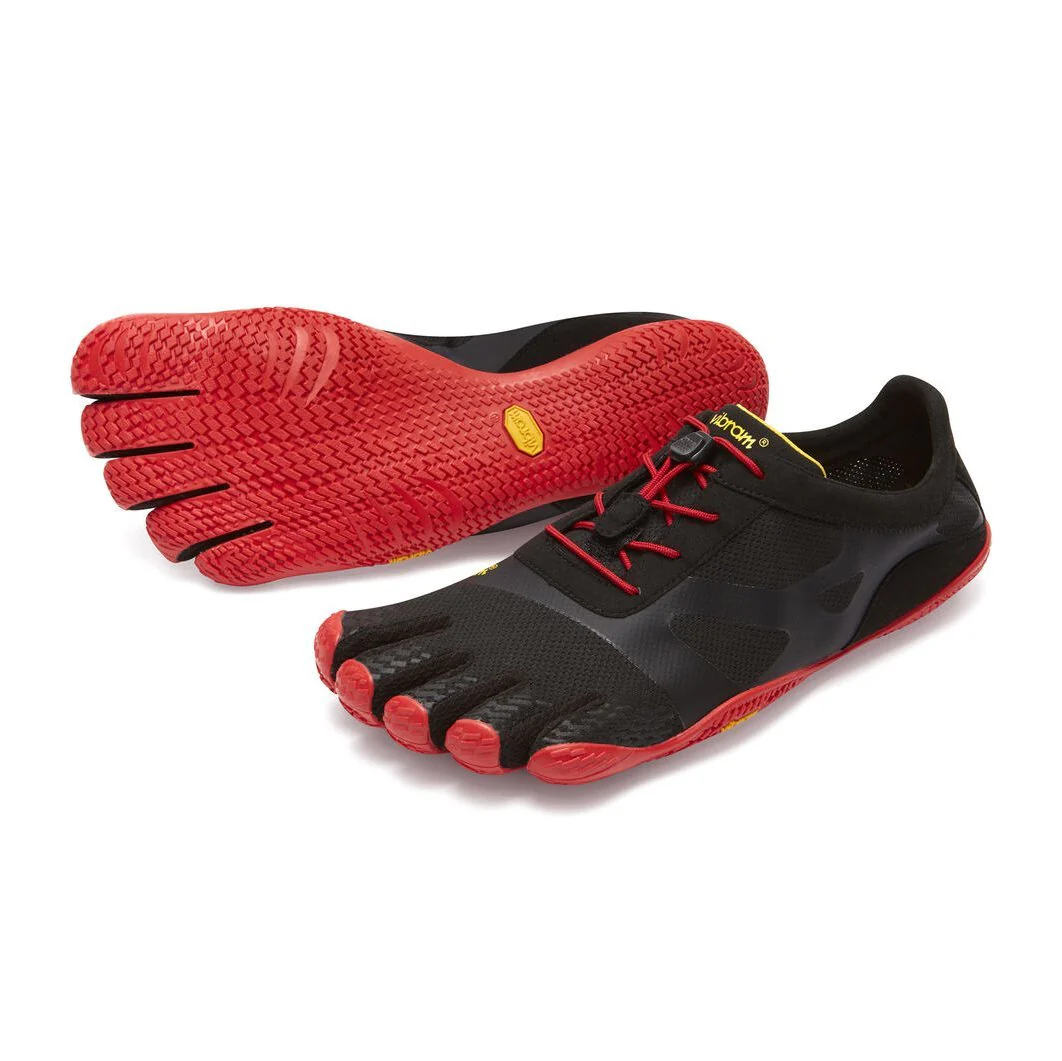 Vibram Five Finger's Men's KSO EVO Black/Red Fabric - Image 2