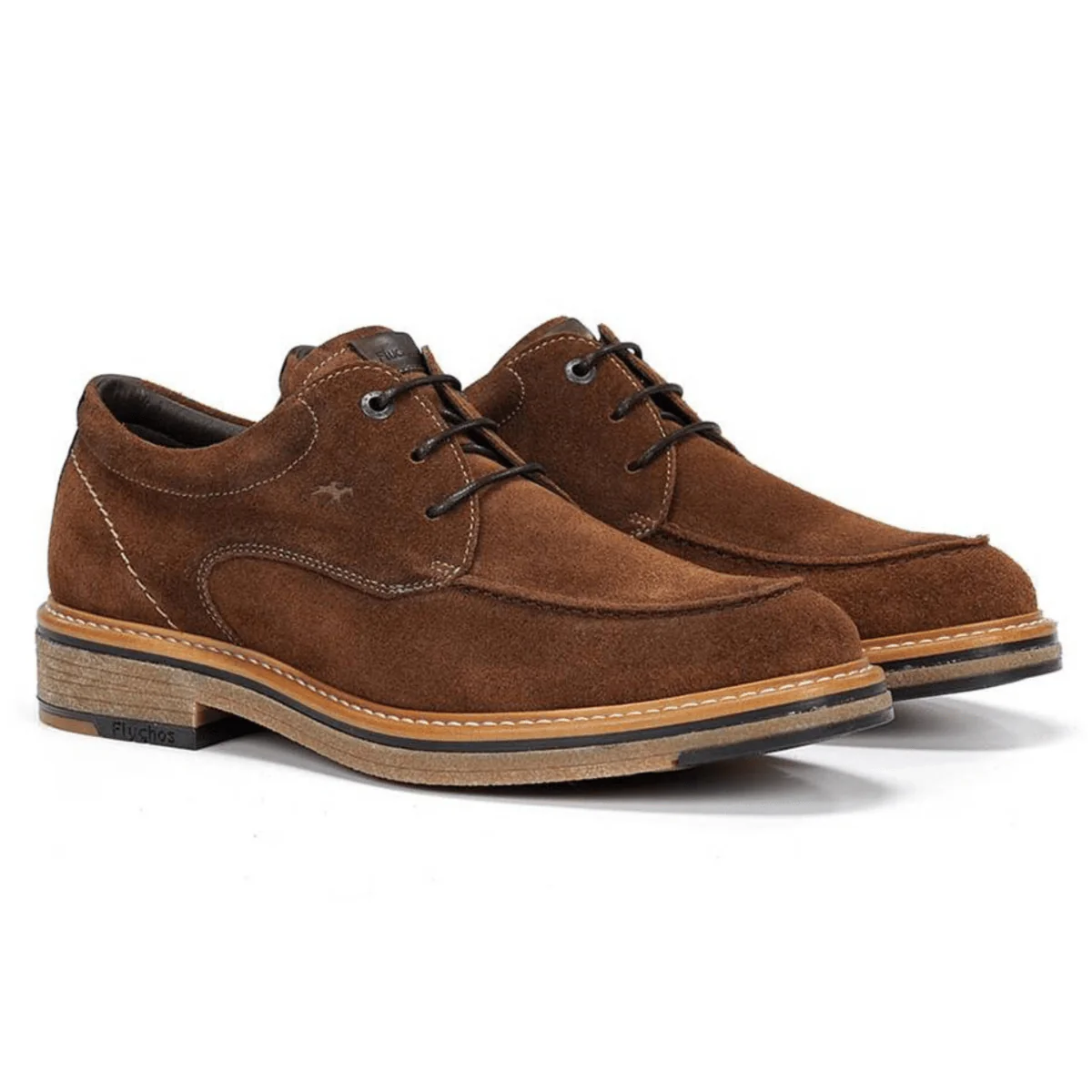 Fluchos Men's Kasper Afelpado Antilope Brown Suede - Image 2