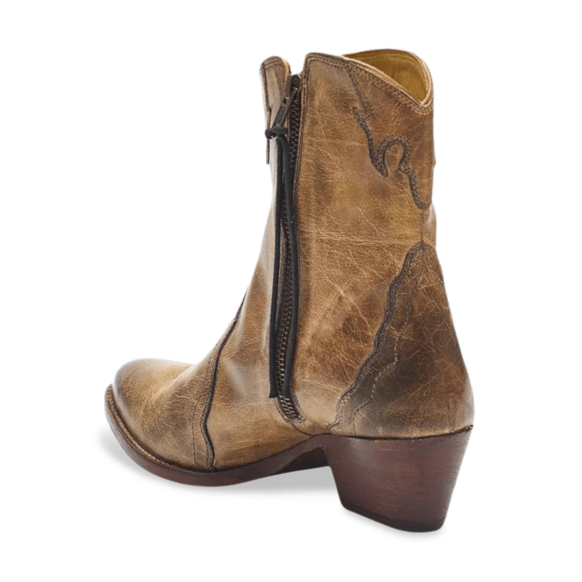 Free People Women's New Frontier Western Distressed Tan - Image 4