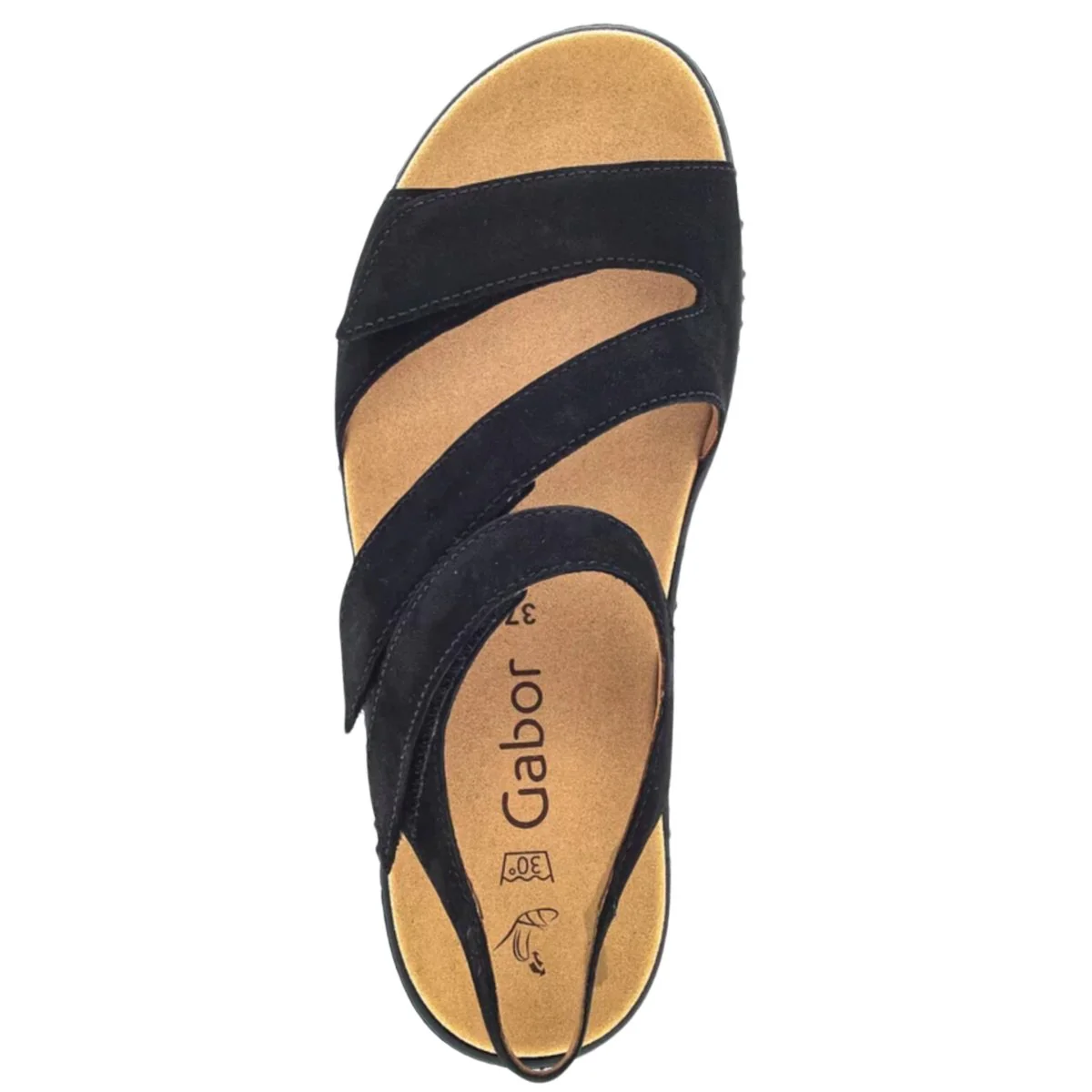 Gabor Women's 43.600.17 Black/Black Suede - Image 5