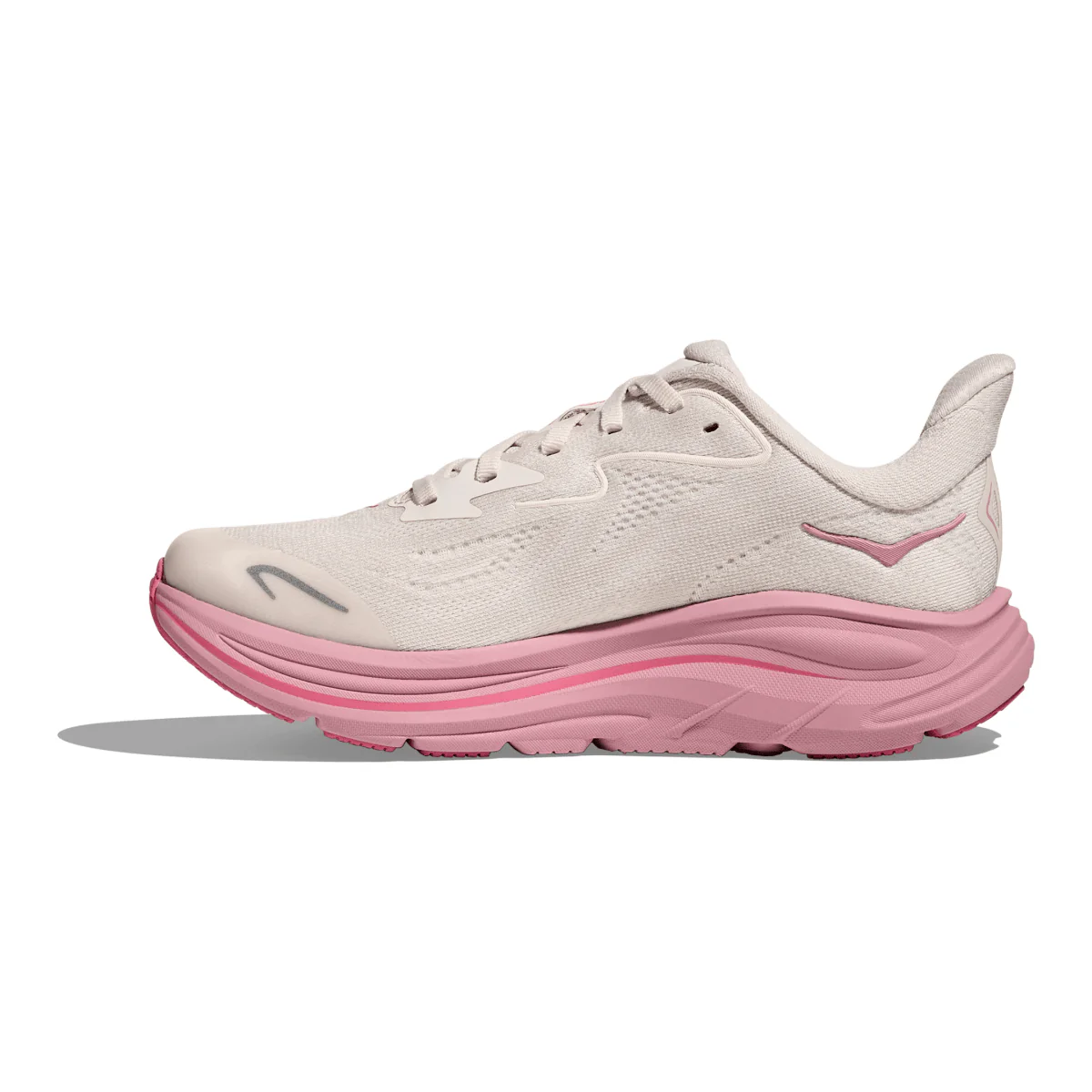 Hoka One One Kids (Grade School) Clifton 10 Rose Cream/Dried Rose - Image 3