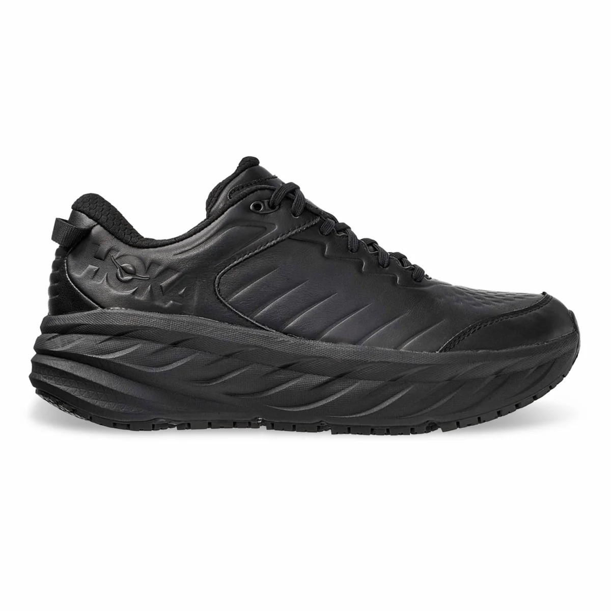 Hoka One One Men's Bondi SR Black Leather