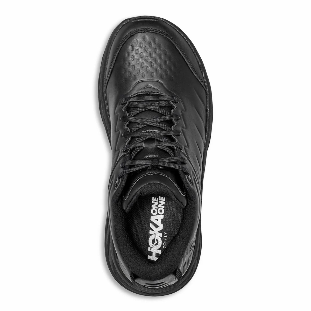 Hoka One One Men's Bondi SR Black Leather - Image 3