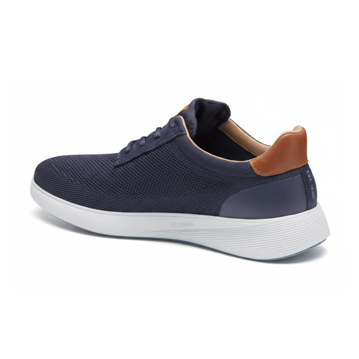 Johnston & Murphy Men's Ackerson Knit Plain Toe Navy - Image 5