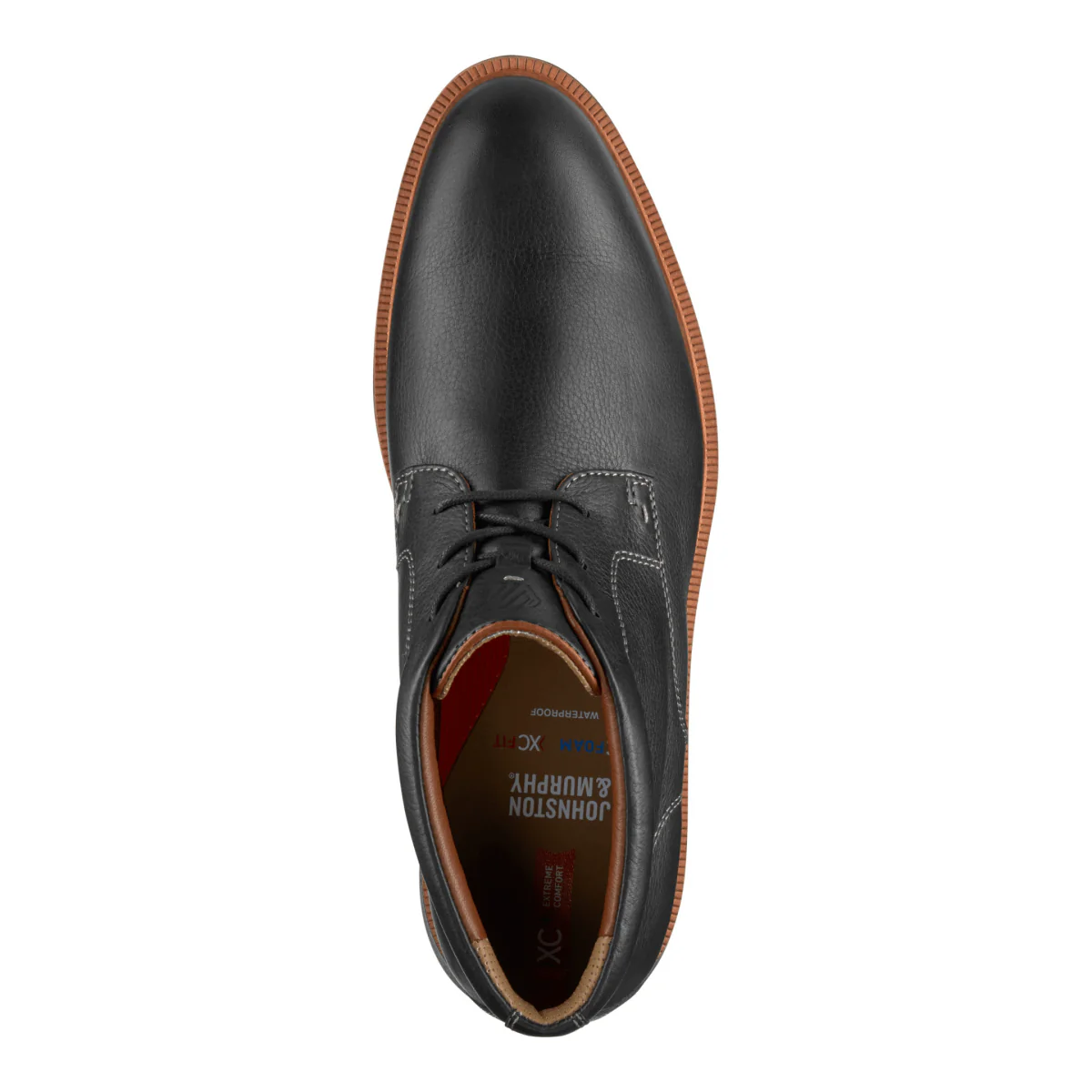 Johnston & Murphy Men's XC+ Parker Chukka Black Full Grain Leather Waterproof - Image 6