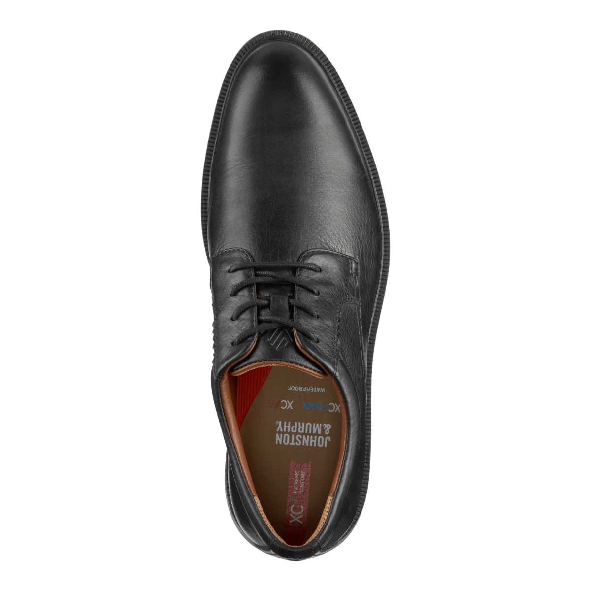 Johnston & Murphy Men's XC+ Parker Plain Toe Black Full Grain Leather Waterproof - Image 6