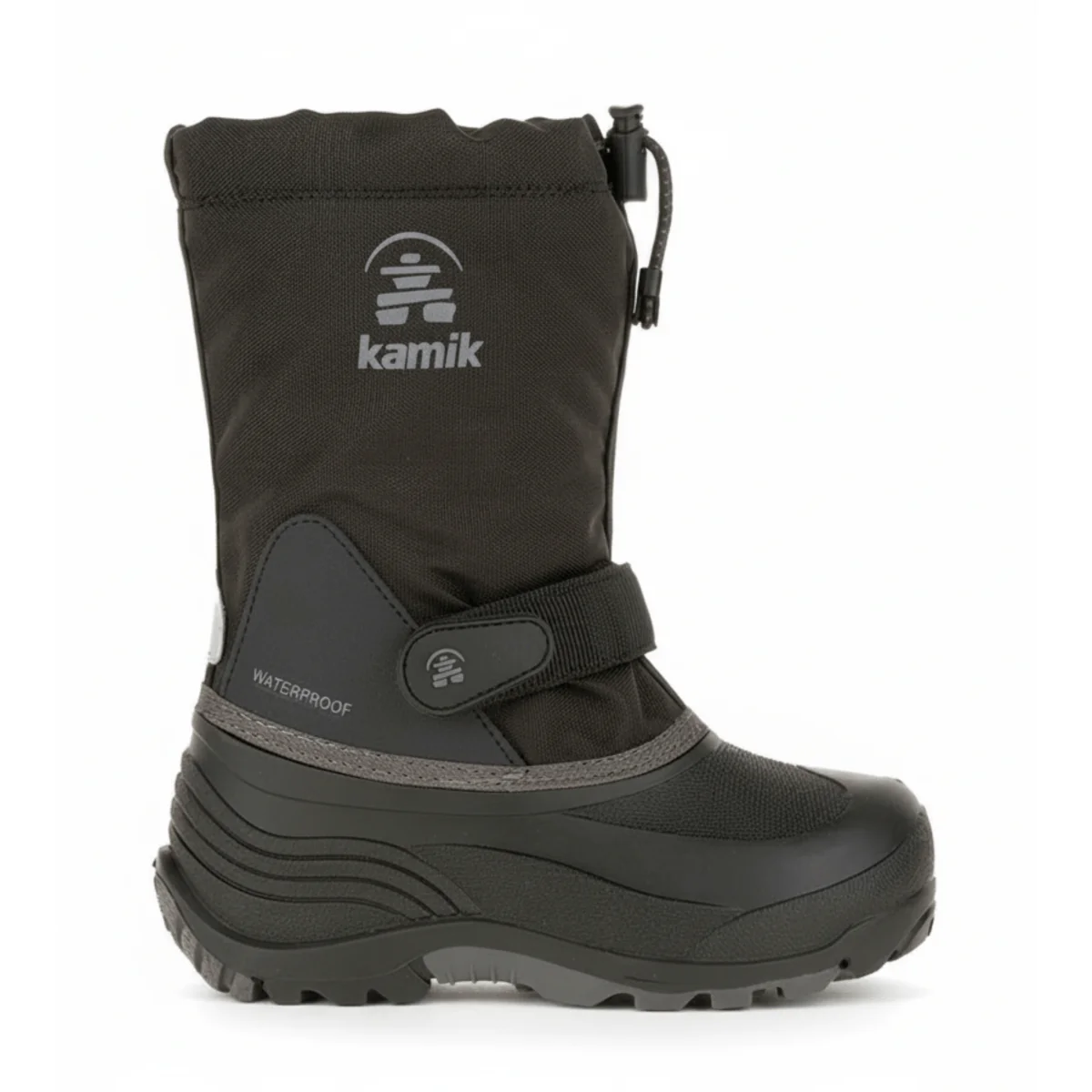 Kamik Kids (Sizes 11-13) Waterbug 5 Black/Grey Waterproof