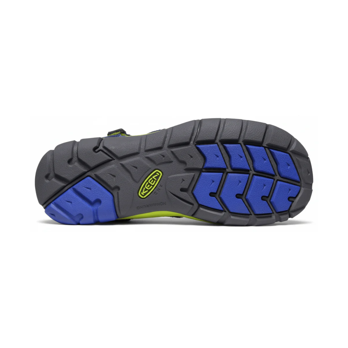 Keen Boys (Preschool) Seacamp II CNX Blue Depths/Chartreuse - Image 6