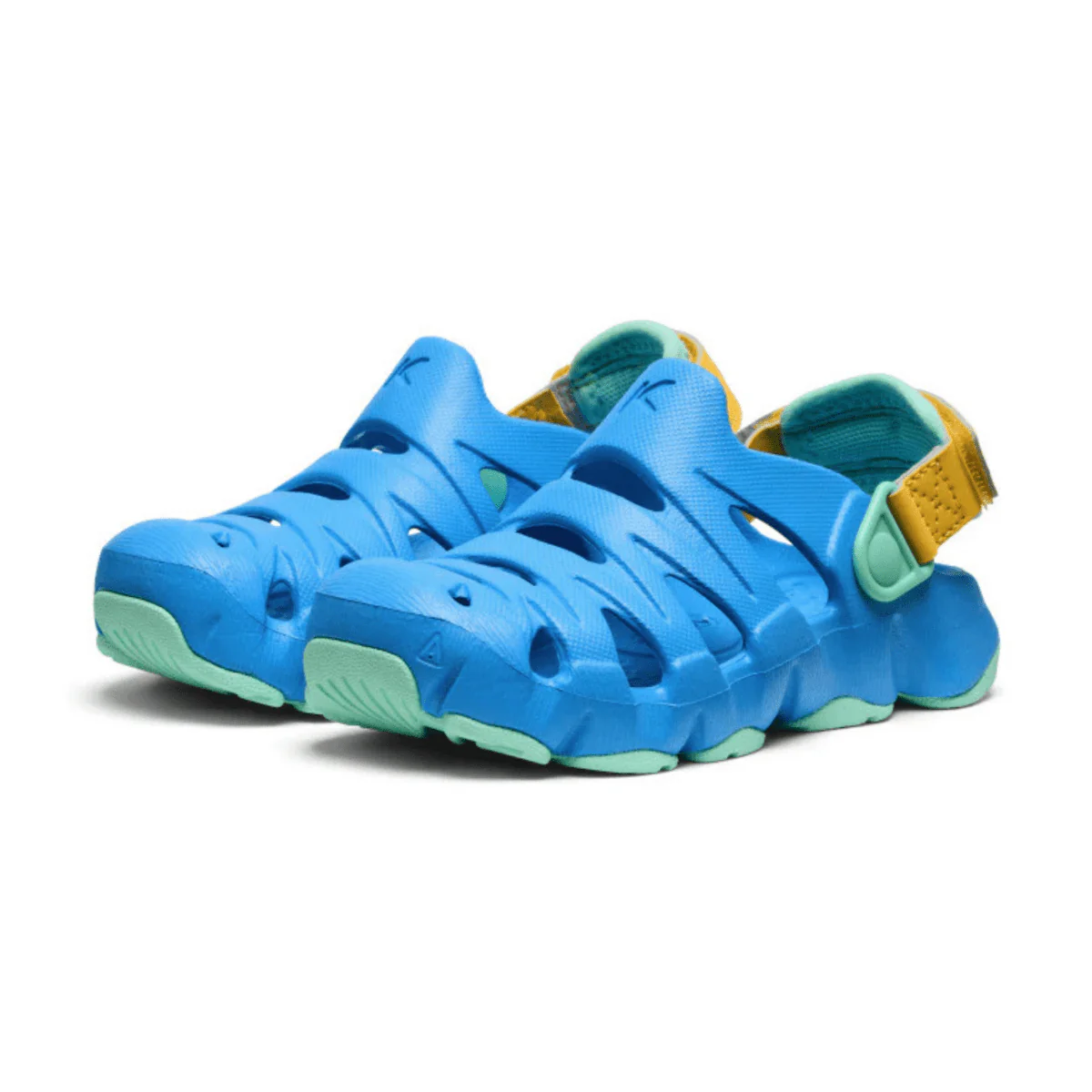 Keen Kids (Sizes 1-5) HyperFLT Clog Azure Blue/Daffodil - Image 3