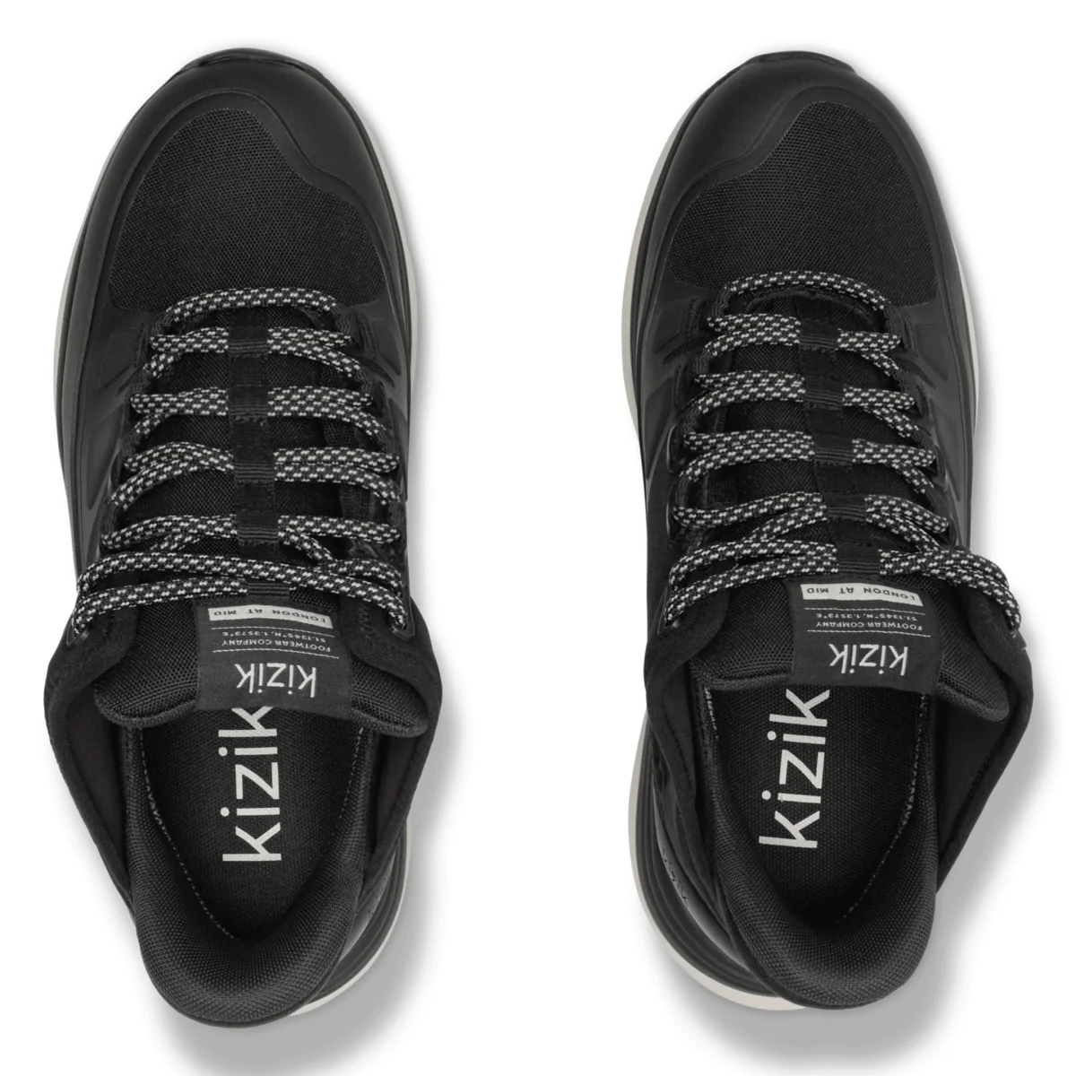 Kizik Women's London All-Terrain Mid Black/White Waterproof - Image 6