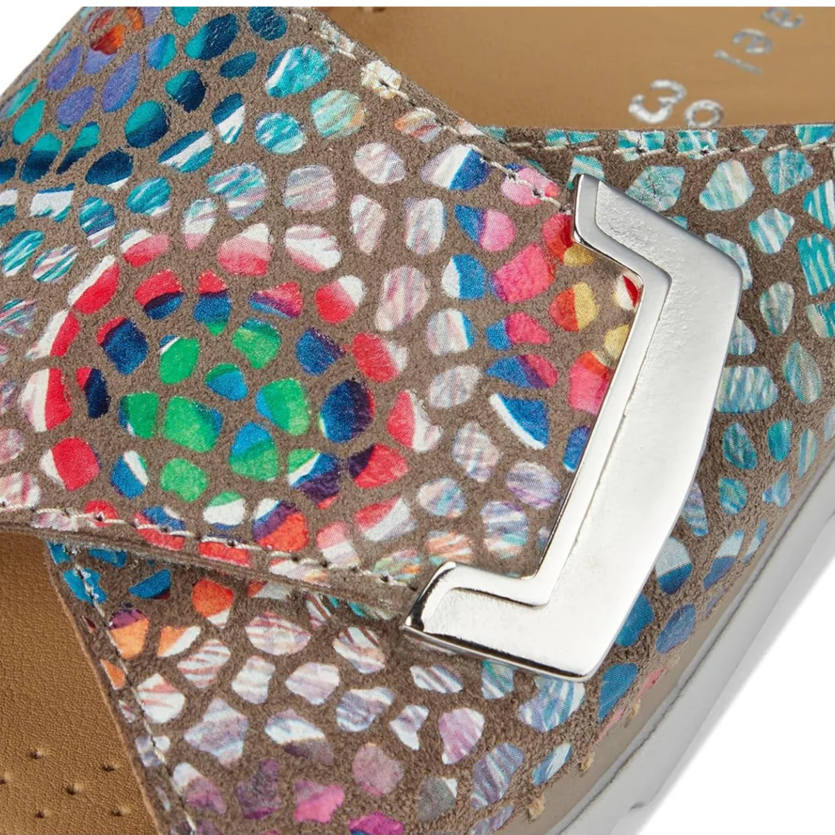 La Plume Women's Agua Mosaic Leather - Image 4