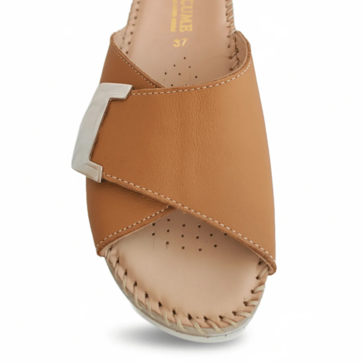 La Plume Women's Agua Tan Leather - Image 3