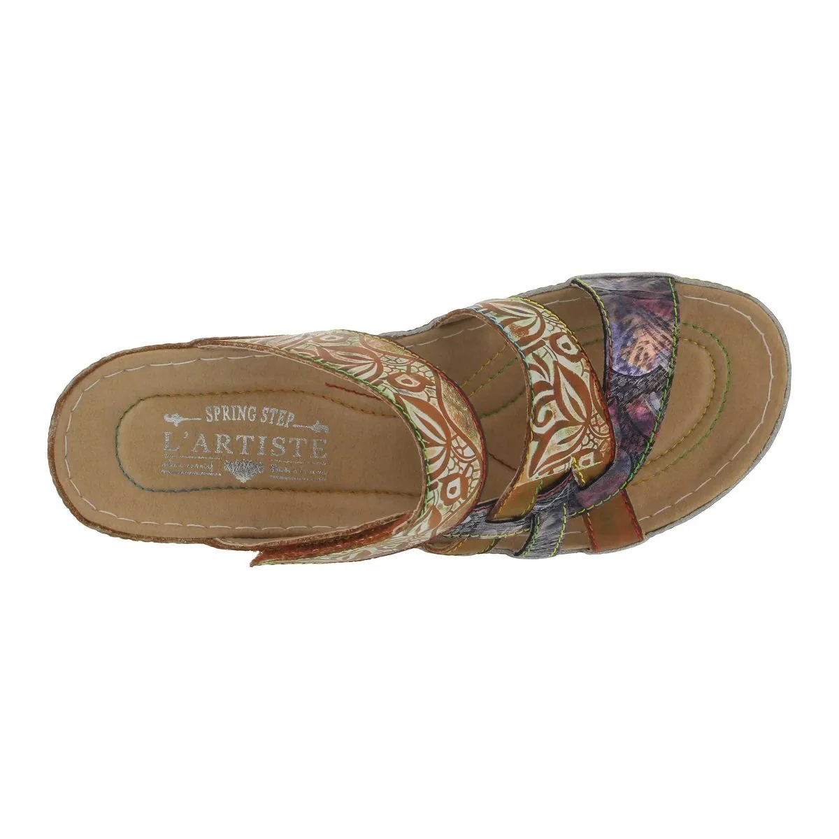 L'Artiste By Spring Step Caiman Camel Multi Leather - Image 4