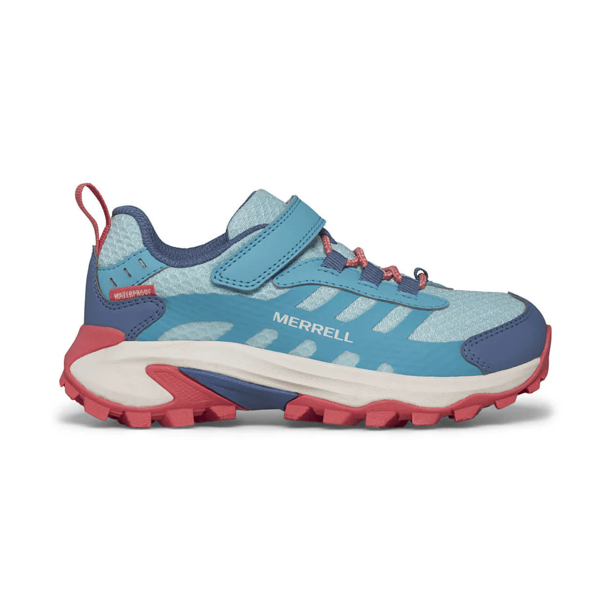 Merrell Kids Moab Speed 2 Low A/C Turquoise/Coral Waterproof