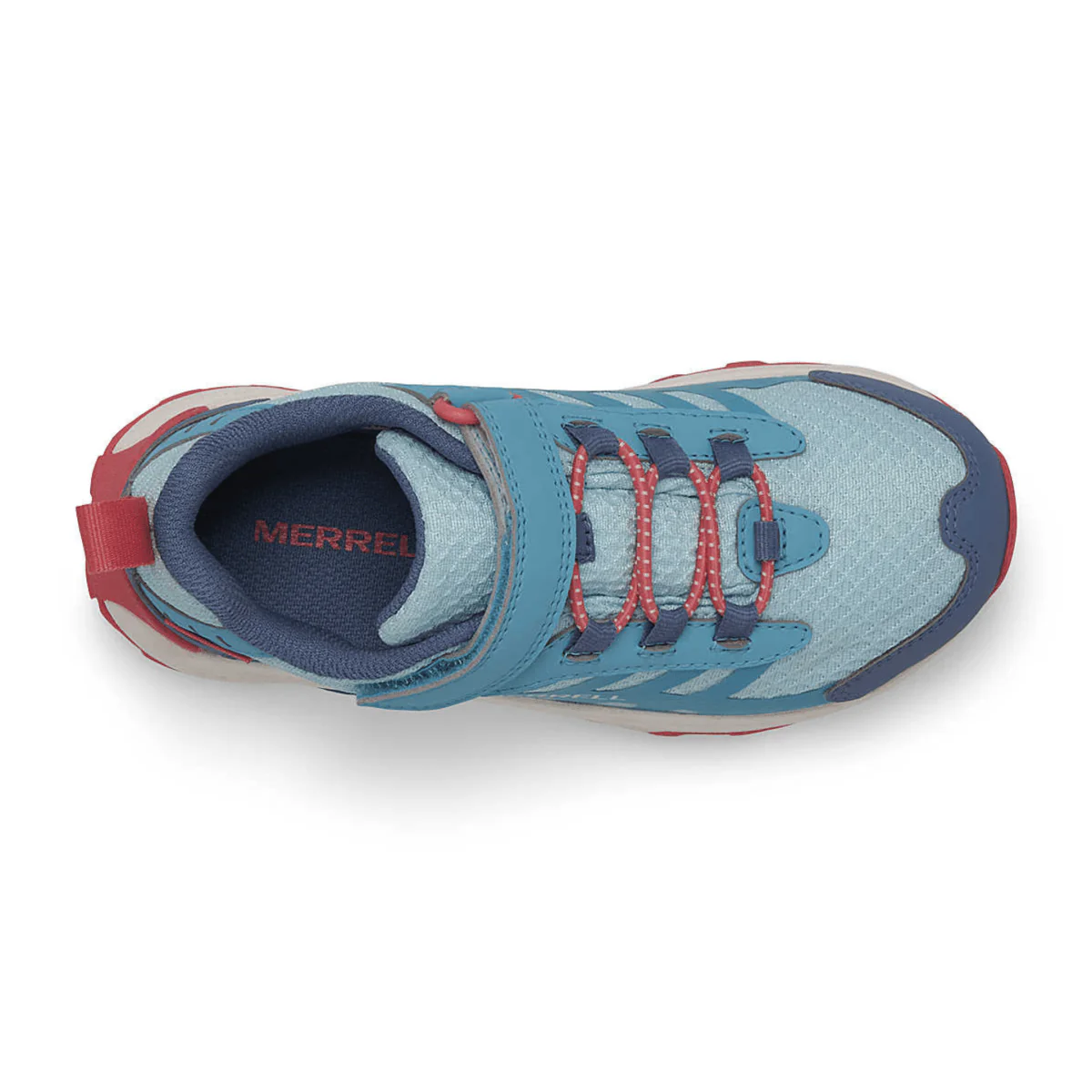 Merrell Kids Moab Speed 2 Low A/C Turquoise/Coral Waterproof - Image 4