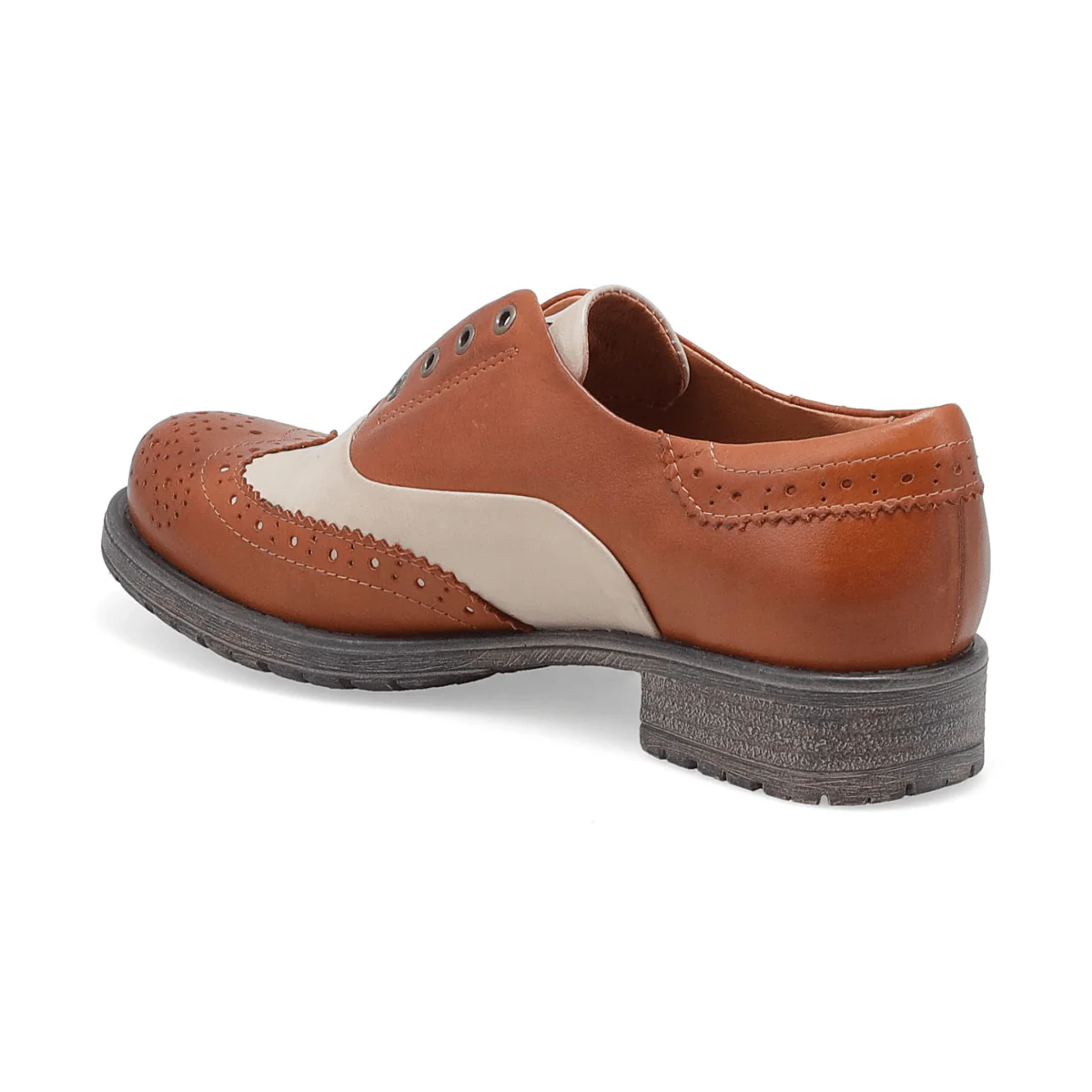 Miz Mooz Women's Peabody Brandy/Cream Leather - Image 4